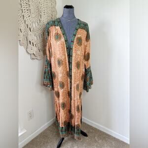 NEW Talisman Boho Long Duster Kimono One Size XS-Large